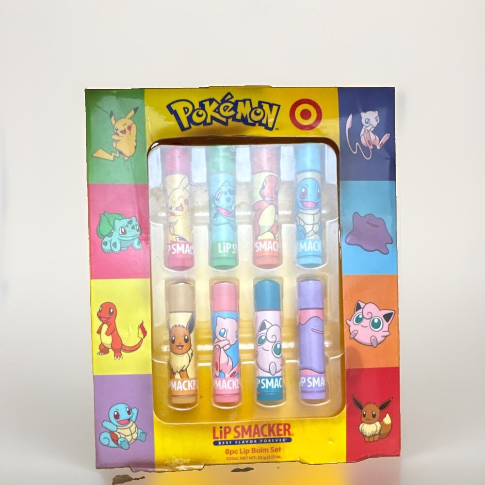 NEW Lip Smacker X Pokémon Target Lip Balm Gift Set Limited Edition - Picture 1 of 4